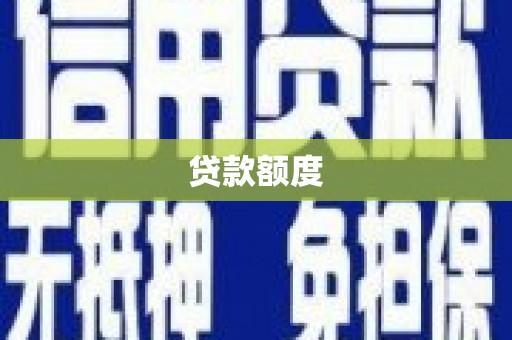 甘州贷款额度