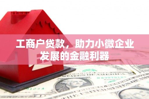 甘州工商户贷款,助力小微企业发展的金融利器 甘州工商户贷款,助力小微企业发展的金融利器