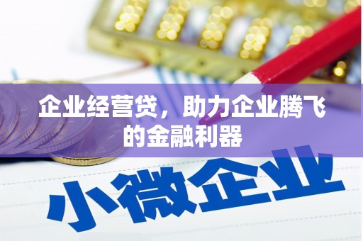 甘州企业经营贷，助力企业腾飞的金融利器