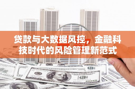 甘州贷款与大数据风控，金融科技时代的风险管理新范式