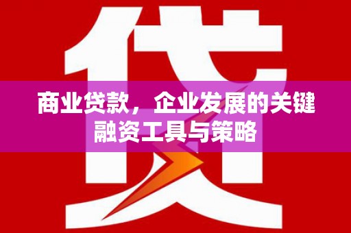 甘州商业贷款，企业发展的关键融资工具与策略