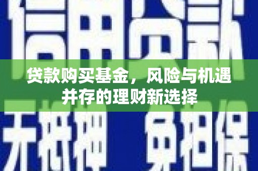甘州贷款购买基金，风险与机遇并存的理财新选择