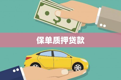 甘州保单质押贷款