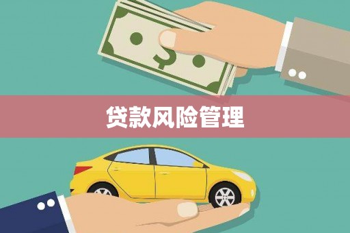甘州贷款风险管理