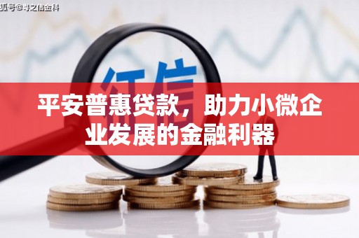 甘州平安普惠贷款，助力小微企业发展的金融利器