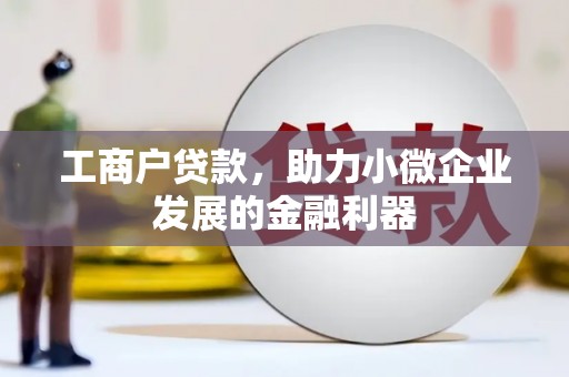 甘州工商户贷款，助力小微企业发展的金融利器