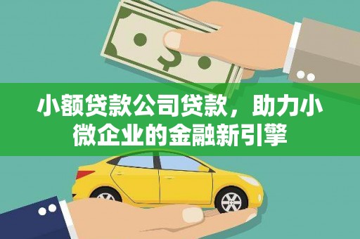 甘州小额贷款公司贷款，助力小微企业的金融新引擎