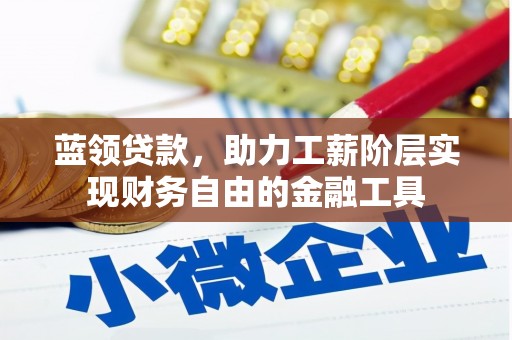 甘州蓝领贷款，助力工薪阶层实现财务自由的金融工具