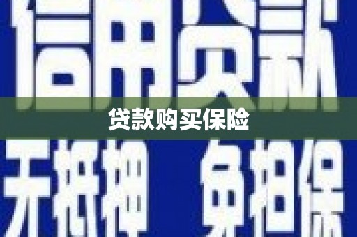 甘州贷款购买保险