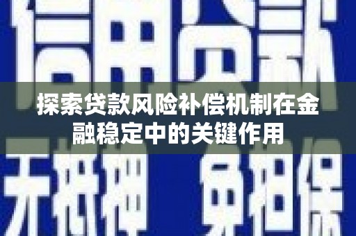 甘州探索贷款风险补偿机制在金融稳定中的关键作用