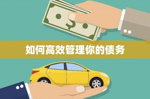甘州如何高效管理你的债务