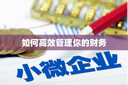 甘州如何高效管理你的财务