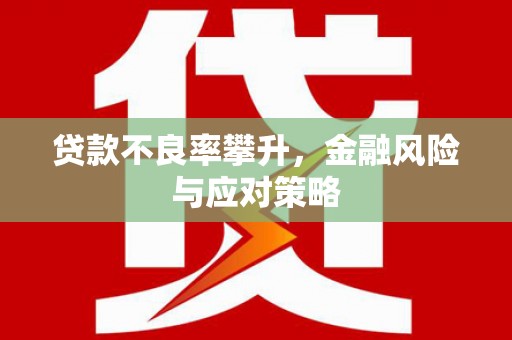 甘州贷款不良率攀升，金融风险与应对策略